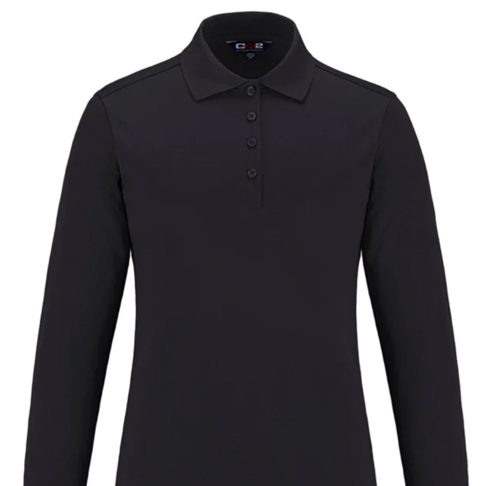 NWT Outdoor Voices Birdie Longsleeve Black Polo